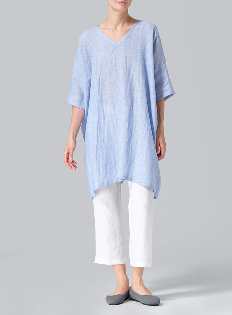 Linen Wide A-line Tunic