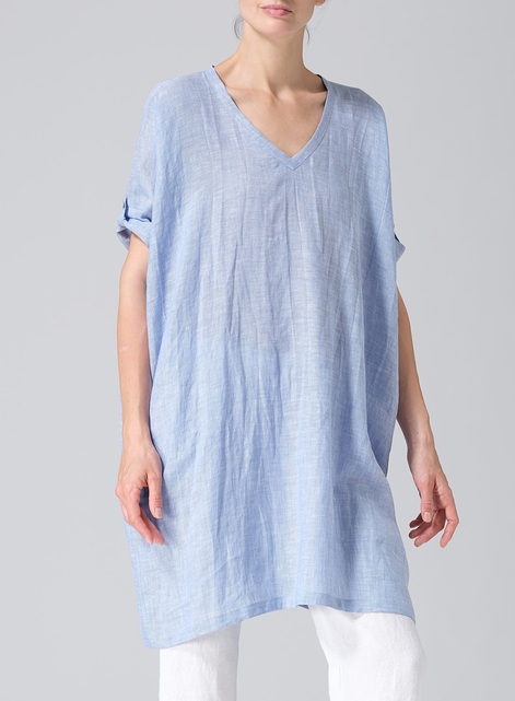 Linen Wide A-line Tunic
