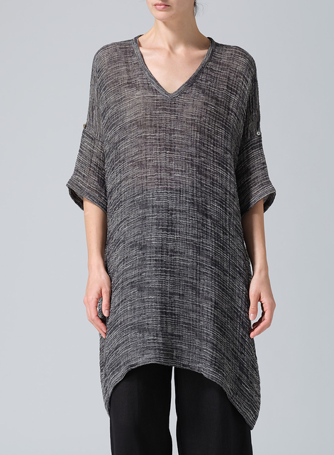 Lightweight Linen Wide A-line Tunic