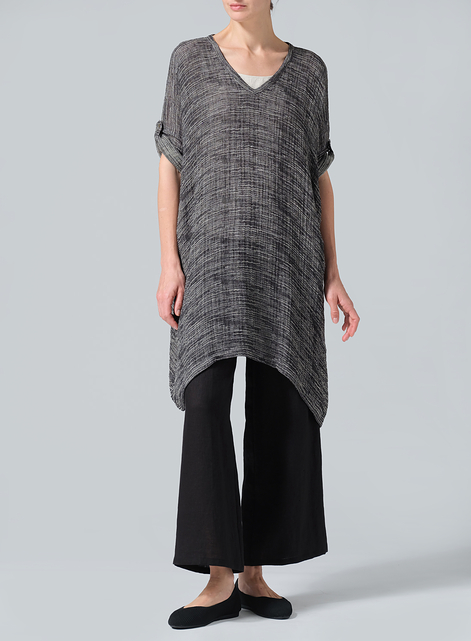 Lightweight Linen Wide A-line Tunic