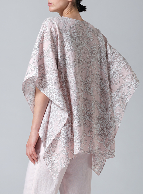 Linen Batwing Sleeve Top