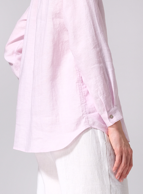  Linen Lapel Long Sleeve Comfort Shirt