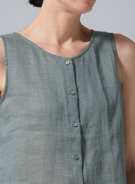 Linen Sleeveless Top Tank