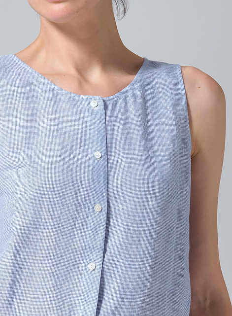 Linen Sleeveless Top Tank