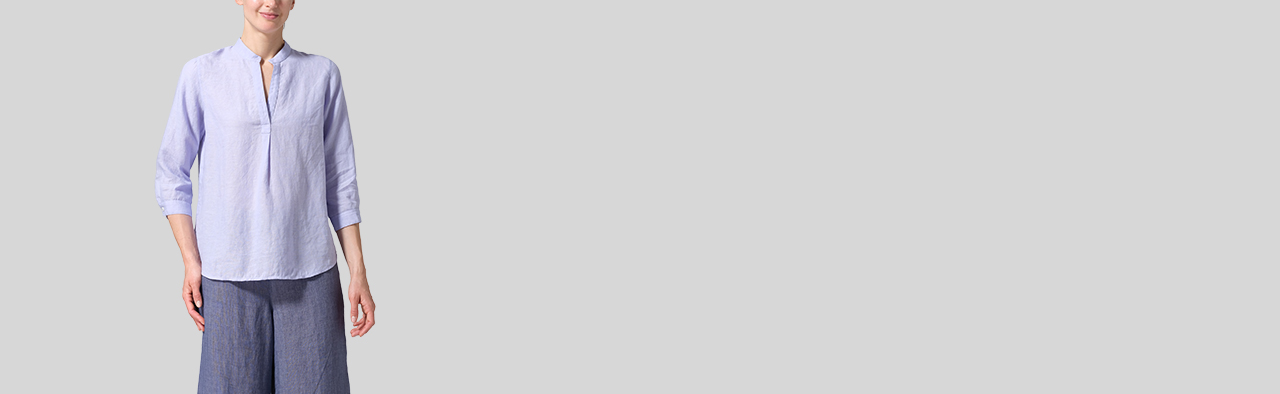 Linen Tops & Blouses | Plus Size Clothing 